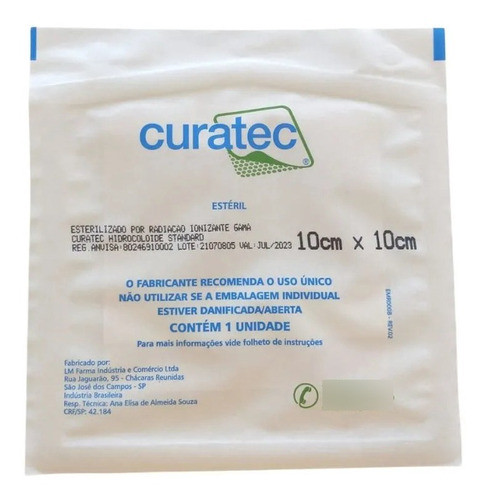 Curatec Hidrocolóide 15 X 15 Cm - K501515 C/ 2 Unidades 0