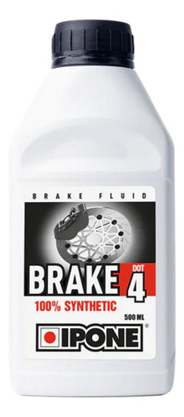 Liquido De Freno Dot 4 Sintetico Ipone 500 Ml 100% Sintetico 0