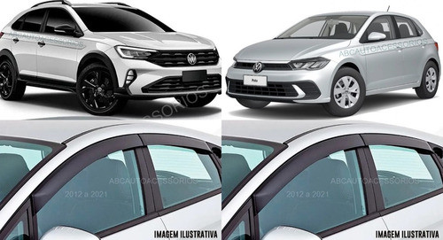 Calha Chuva Polo Hatch 17 A 21  Nivus 20 A 22 Inteiriça 0