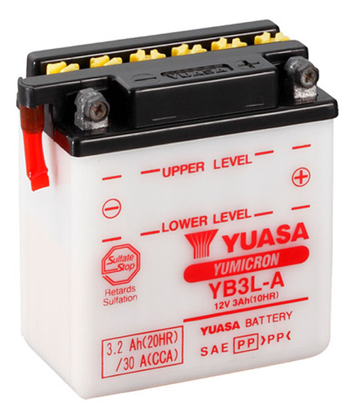 Batería Moto Yuasa Yb3l-a 0