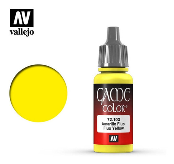 Vallejo Game Color Amarillo Fluorescente 72103 Acrilico 1
