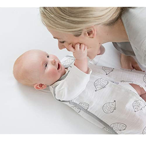Swaddledesigns Saco De Dormir De Muselina De Algodón, Erizo 1