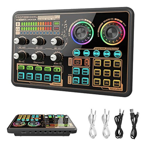 Placa Mezcladora De Sonido Hosabely, Cambiador De Voz De Tar 0