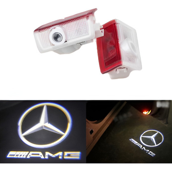 2 X Puerta Láser Cortesía De Luz Led Para Mercedes-benz W166 0