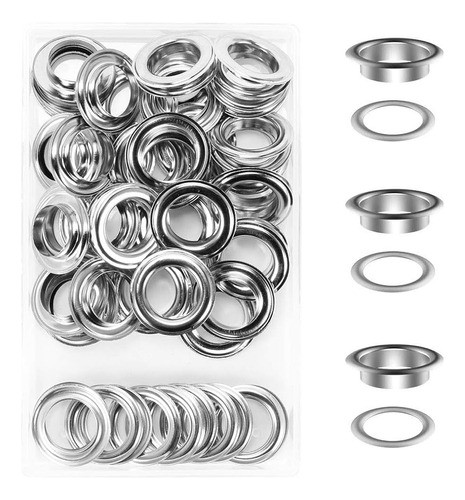 Kit 200 Ojales De 20 Mm  C/herramienta ( Pinza ) Lonas Pvc 1