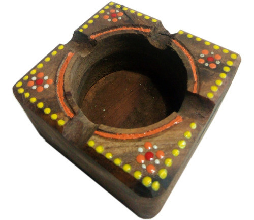 Cenicero En Madera De Pino Lote 10 Unidades 10cm X 10 Cm 0