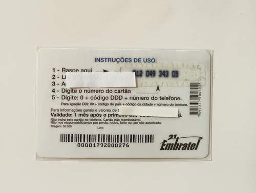 Cartão Telefônico Turma Da Mônica. Mônica. Pasta 38. 1