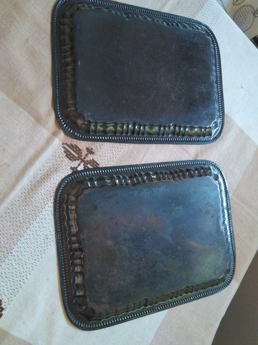 Set De Bandejas Labradas Antiguas 1