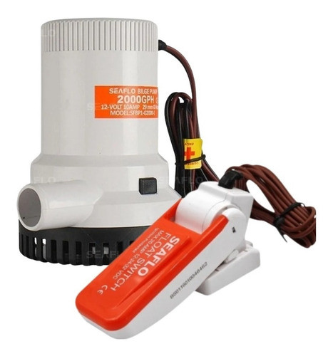 Bomba Porão 2000 Gph Com Automático 20a Barco Seaflo 0