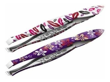 Pinça Depilatória Decorada Merheje Aço Inox Cartela C/ 12 Un 1