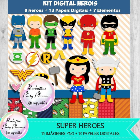 Papeles Digitales Y Cliparts Png Super Heroes 1