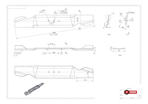 Cuchilla 19.3\8  Para Tractor Mtd 38  Cordoba Envios 1
