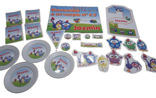 Gallinita Pintadita Kit Cumple Candybar Stickers 0