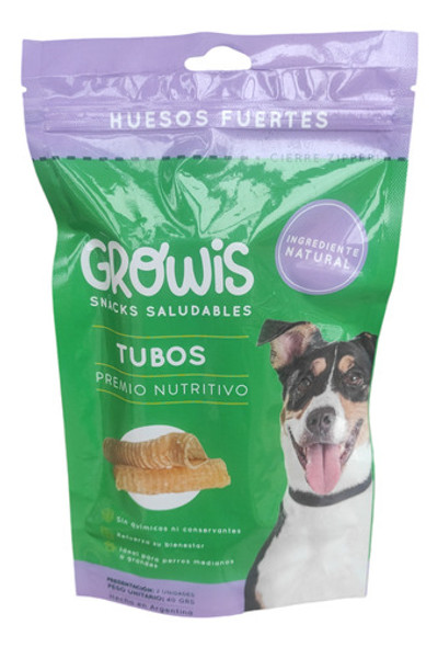 Growis Snack Deshidratado Saludables Tubos Perros 40gr 0