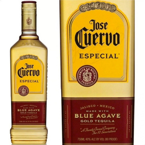 Tequila Jose Cuervo Especial Gold Dorado - Pack X2 Botellas 1