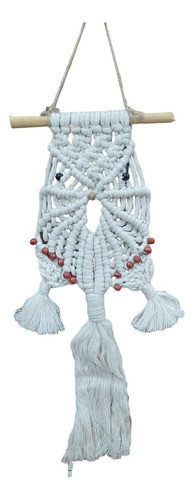 Colgante Buho Decorativo De Hilo Y Mimbre 0