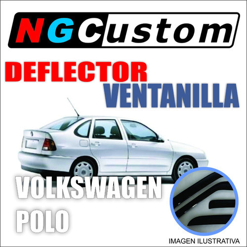 Deflector De Ventanilla Volkswagen Polo 96/10 Del. Coliza 0