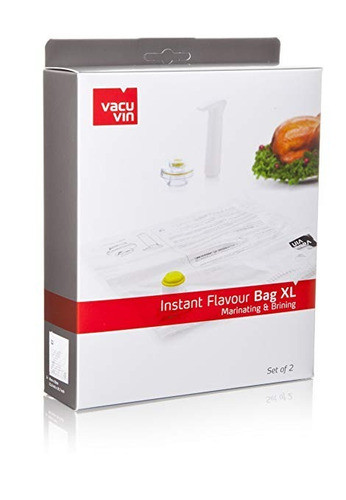 2 Bolsas De Vacío Para Marinar Xl Vacu Vin Outlet 0