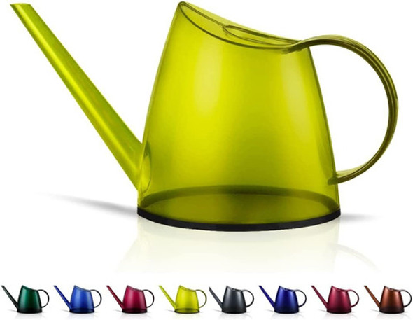 1 Regadera De Resina P/ Plantas De Interior 1.4l-verde Limon 0