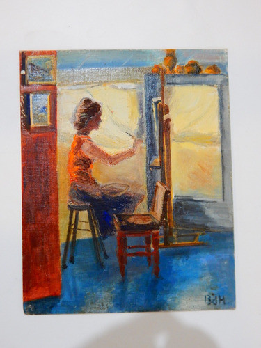 Oleo Firmado B.d.h 24 X 30 0