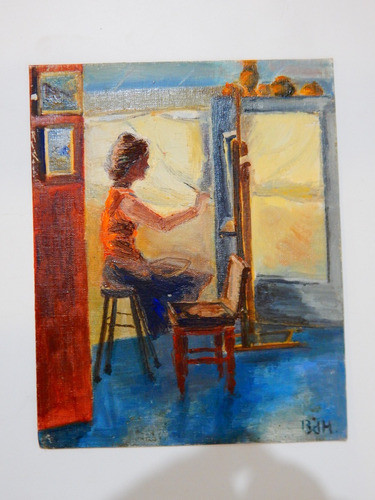 Oleo Firmado B.d.h 24 X 30 1