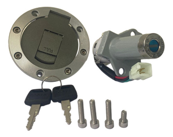 Kit Cerradura Tambor Llaves + Tapa Tanque Zanella Rx 150 Z7 1