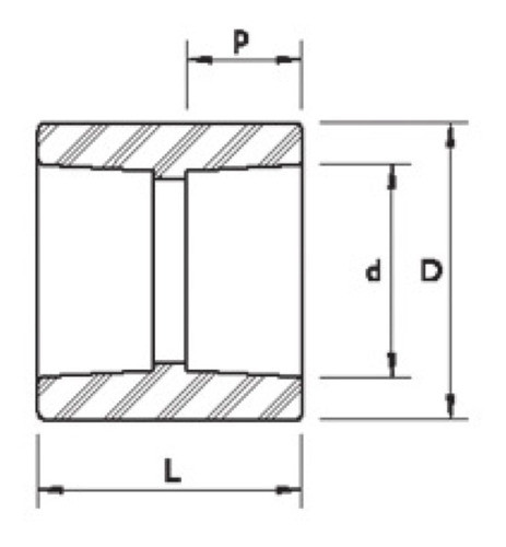 Unión Normal 20mm Acqua System 1