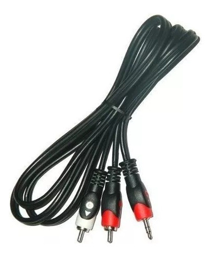 Cable 2 Rca Macho Mini Plug 3,5 Estéreo 1,8 Metros Reforzado 0
