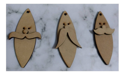 Papa Noel Colgante Set X 3 - Corazonadasdetalles 0