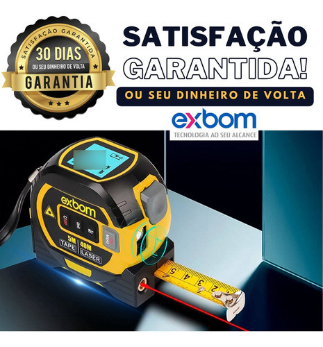 Trena Laser Digital Multifuncional Profissional 40m 3 Em 1 1