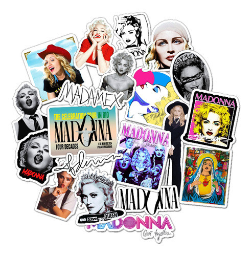 Stickers Madonna In Rio Tour Pack X20 Souvenirs Regalos 0