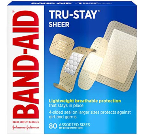 Marca Band-aid Vendas Adhesivas, Comfort Sheer, 0