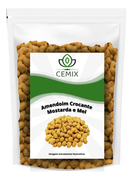Amendoim Crocante Mostarda E Mel Cemix 500g 0 Amendoim Crocante Mostarda E Mel Cemix 500g 0