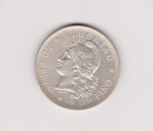 Moneda Argentina 50 Centavos Año 1882 Plata Muy Bueno + 1