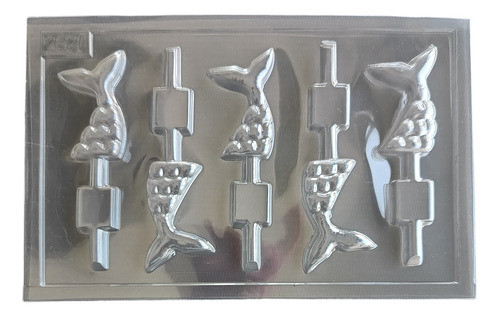 Placa Acetato Para Chupetín De Cola De Sirena X 5 0