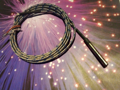 Termocupla J Vaina 6,35x50mm Inox Con 1m Cable Compensado 0