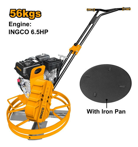 Alisador Concreto Helicoptero 6.5hp 56kg Ingco Gpt241-2 1