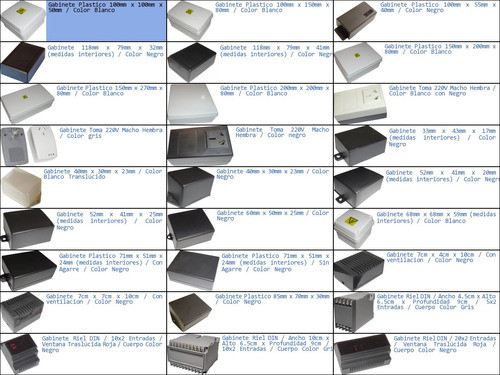 Gabinete Plastico 100mm X 100mm X 50mm Caja Estanco Estanca 1