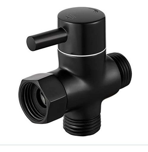 Válvula Desviadora De Ducha, 1/2 3 Vías Mate Negro 0