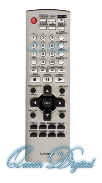 Control Remoto Para Dvd Panasonic Eur7631100 Dvd 1