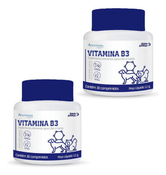 Suplemento Nutrisana Unique B3 Cães E Gatos 30 Comp Kit 2un 0