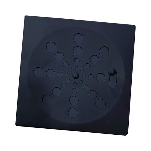Grelha Ralo Abre E Fecha Quadrado Inox Preto Fosco 10x10 Cm 0