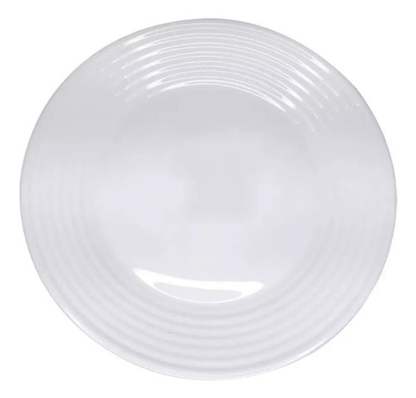 Plato Hondo 23 Cm Luminarc Harena Vidrio Templado Blanco G 0