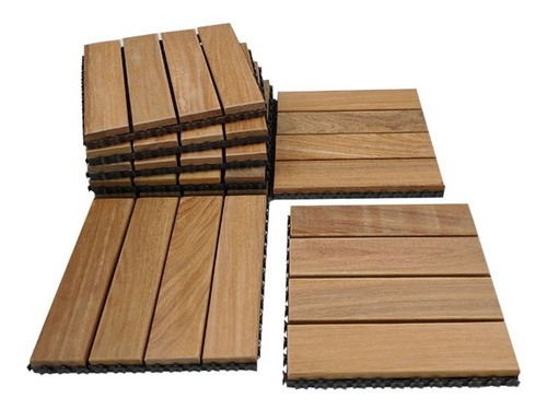 Deck Ducha Madeira 60cmx120cm- (cx. C/ 08 Pç. 30x30cm) 0
