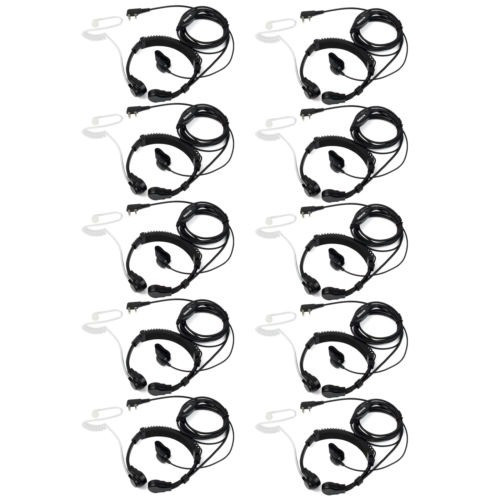 10 * 2 Pin De Auricular De Tubo Acústico Encubierta Retrácti 0