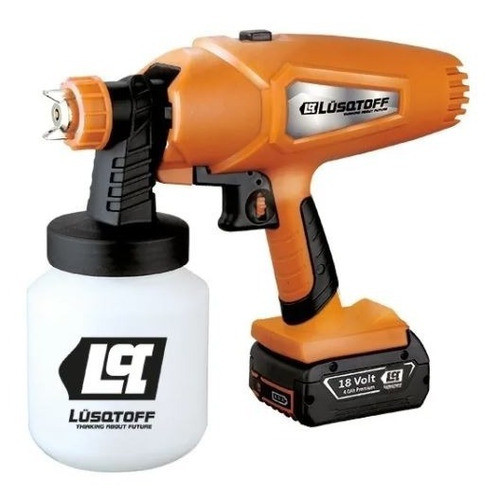 Pistola Pintar Inalambrica 18v A Bateria Lusqtoff Ll32 0