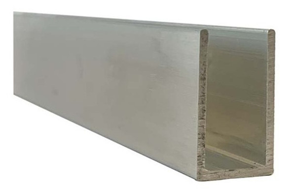Perfil U De Aluminio  11 X 19 Mm Natural X 2 Metros 0