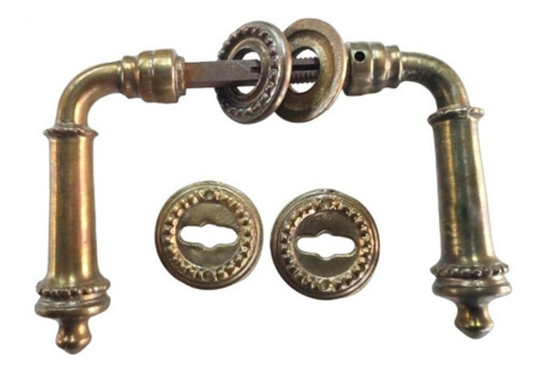 Picaporte De Bronce Envejecido Con Bocallave 0 Picaporte De Bronce Envejecido Con Bocallave 0