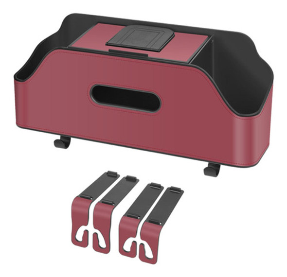 Organizador Do Banco Traseiro Do Carro, Suporte Vermelho 0