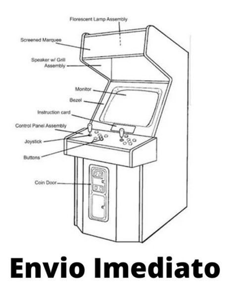 Projeto Fliperama Medidas Arcade + 60 Modelos Envio Imediato 1